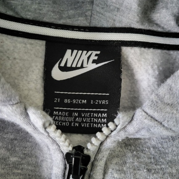 Nike Hoodie Jacket Boys 2T Blue & Gray Zip Up Therma-Fit & Air 2 pc Lot Kids - Picture 6 of 8